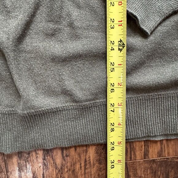 Eddie Bauer Sweater Mens Khaki Green Long Sleeve Crew Neck Casual Sz Large Tall - Picture 5 of 9